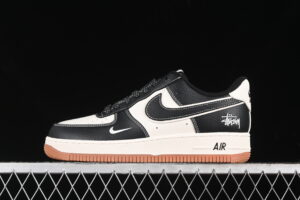 Nike Air Force 1'07 Low Collaboration - Black Air Force 1 Low Top Casual Skate Shoes XZ9688-001