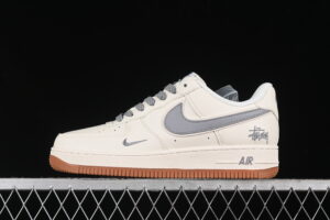 Nike Air Force 1'07 Low Collaboration - Cream Grey Air Force 1 Low Top Casual Skate Shoes XZ5688-003