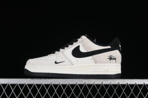 Nike Air Force 1'07 Low Collaboration - Cream Grey Black Air Force 1 Low Top Casual Skate Shoes HD1968-012