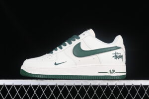 Nike Air Force 1'07 Low Collaboration - Cream White Green Air Force 1 Low Top Casual Skate Shoes AE1686-106