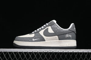 Nike Air Force 1'07 Low Collaboration - Cream White Grey Air Force 1 Low Top Casual Skate Shoes DF0180-008