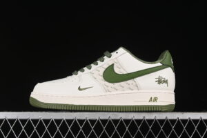 Nike Air Force 1'07 Low Collaboration - Cream White Green Air Force 1 Low Top Casual Skate Shoes XZ3328-003