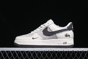 Nike Air Force 1'07 Low Collaboration - Cream White Black Air Force 1 Low Top Casual Skate Shoes XZ6188-279