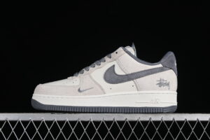 Nike Air Force 1'07 Low Collaboration - Cream Grey Air Force 1 Low Top Casual Skate Shoes HD1968-013