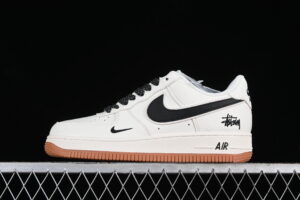 Nike Air Force 1'07 Low Collaboration - Cream Black Air Force 1 Low Top Casual Skate Shoes XZ5688-001