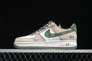 Nike Air Force 1'07 Low Collaboration - Green Brown Air Force 1 Low Top Casual Skate Shoes XZ6188-666