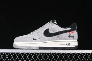 Nike Air Force 1'07 Low Collaboration - Grey Air Force 1 Low Top Casual Skate Shoes SJ6698-018