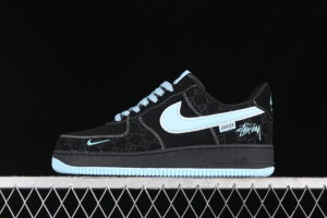Nike Air Force 1'07 Low Collaboration - Black Air Force 1 Low Top Casual Skate Shoes KK1988-008