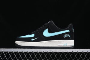 Nike Air Force 1'07 Low Collaboration - Black Air Force 1 Low Top Casual Skate Shoes KK1988-030