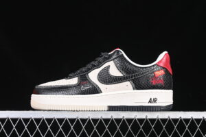 Nike Air Force 1'07 Low Collaboration Limited Black Air Force 1 Low Top Casual Skate Shoes Year of the Snake HH7518-034
