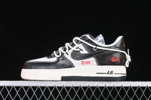 Nike Air Force 1'07 Low Collaboration Limited Black Air Force 1 Low Top Casual Skate Shoes Year of the Snake DM6688-013