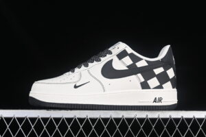 Nike Air Force 1'07 Low Cream White Black Air Force 1 Low Top Casual Skate Shoes GZ5688-066