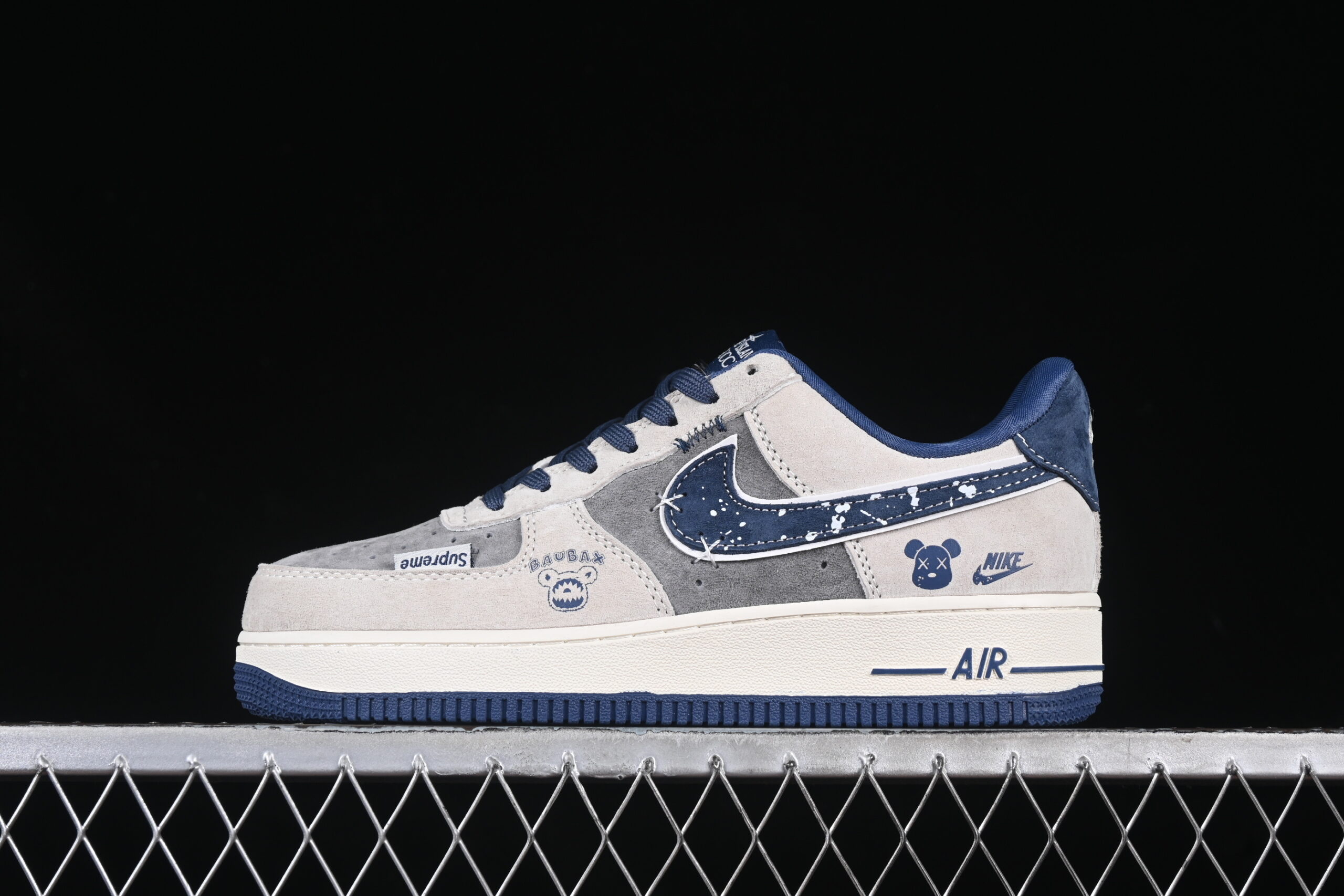 Nike Air Force 1'07 Low Collaboration Grey Air Force 1 Low Top Casual Skate Shoes KK1988-053