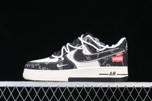 Nike Air Force 1'07 Low Collaboration Black Air Force 1 Low Top Casual Skate Shoes SJ1198-800
