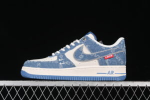 Nike Air Force 1'07 Low Collaboration - Blue Air Force 1 Low Top Casual Skate Shoes SJ6698-003