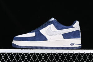 Nike Air Force 1'07 Low Blue Grey Suede Air Force 1 Low Top Casual Skate Shoes AV0383-228
