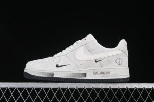 Nike Air Force 1'07 Low Grey Air Force 1 Low Top Casual Skate Shoes Graffiti DF0188-035