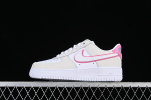 Nike Air Force 1'07 Low Grey White Pink Air Force 1 Low Top Casual Skate Shoes HM3694-011