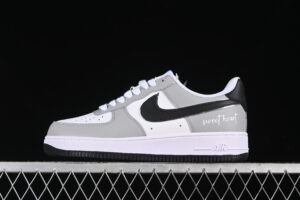 Nike Air Force 1'07 Low White Grey Black Air Force 1 Low Top Casual Skate Shoes Double Swoosh DY8899-001