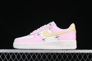 Nike Air Force 1'07 Low White Pink Air Force 1 Low Top Casual Skate Shoes IB2574-600