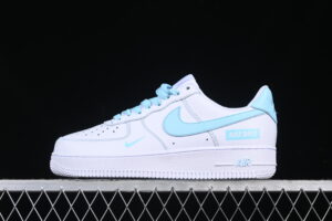 Nike Air Force 1'07 Low White Blue Air Force 1 Low Top Casual Skate Shoes CW2288-026