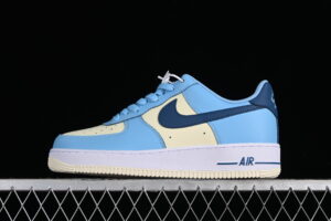 Nike Air Force 1'07 Low White Blue Air Force 1 Low Top Casual Skate Shoes HF4837-407