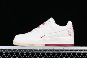 Nike Air Force 1'07 Low White Red NBA Limited Air Force 1 Low Top Casual Skate Shoes NB8969-123