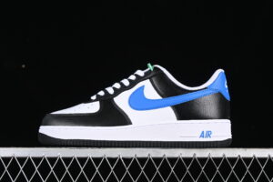 Nike Air Force 1'07 Low White Black Blue Air Force 1 Low Top Casual Skate Shoes FN8008-001
