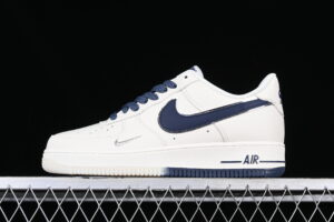 Nike Air Force 1'07 Low Cream Blue Star Pattern Air Force 1 Low Top Casual Skate Shoes Glitter JJ0253-003