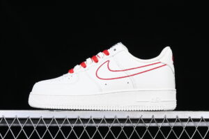 Nike Air Force 1'07 Low Cream White Red Air Force 1 Low Top Casual Skate Shoes CL6326-108