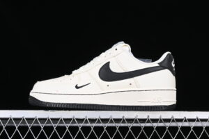 Nike Air Force 1'07 Low Cream Black Air Force 1 Low Top Casual Skate Shoes ME0112-511