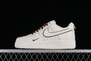 Nike Air Force 1'07 Low Classic Red Star Pattern Air Force 1 Low Top Casual Skate Shoes Glitter MJ0319-025