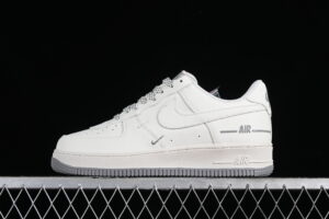 Nike Air Force 1'07 Low Nike Cream Grey Star Pattern Air Force 1 Low Top Casual Skate Shoes Glitter CJ1379-603