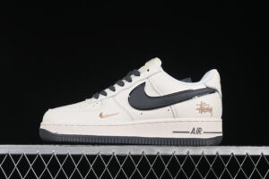 Nike Air Force 1'07 Low Nike Collaboration Cream Black Air Force 1 Low Top Casual Skate Shoes XZ6188-705