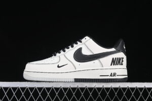 Nike Air Force 1'07 Low Nike Collaboration Black Air Force 1 Low Top Casual Skate Shoes CH6336-515