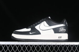 Nike Air Force 1'07 Low Collaboration - Black White Air Force 1 Low Top Casual Skate Shoes AE1686-003