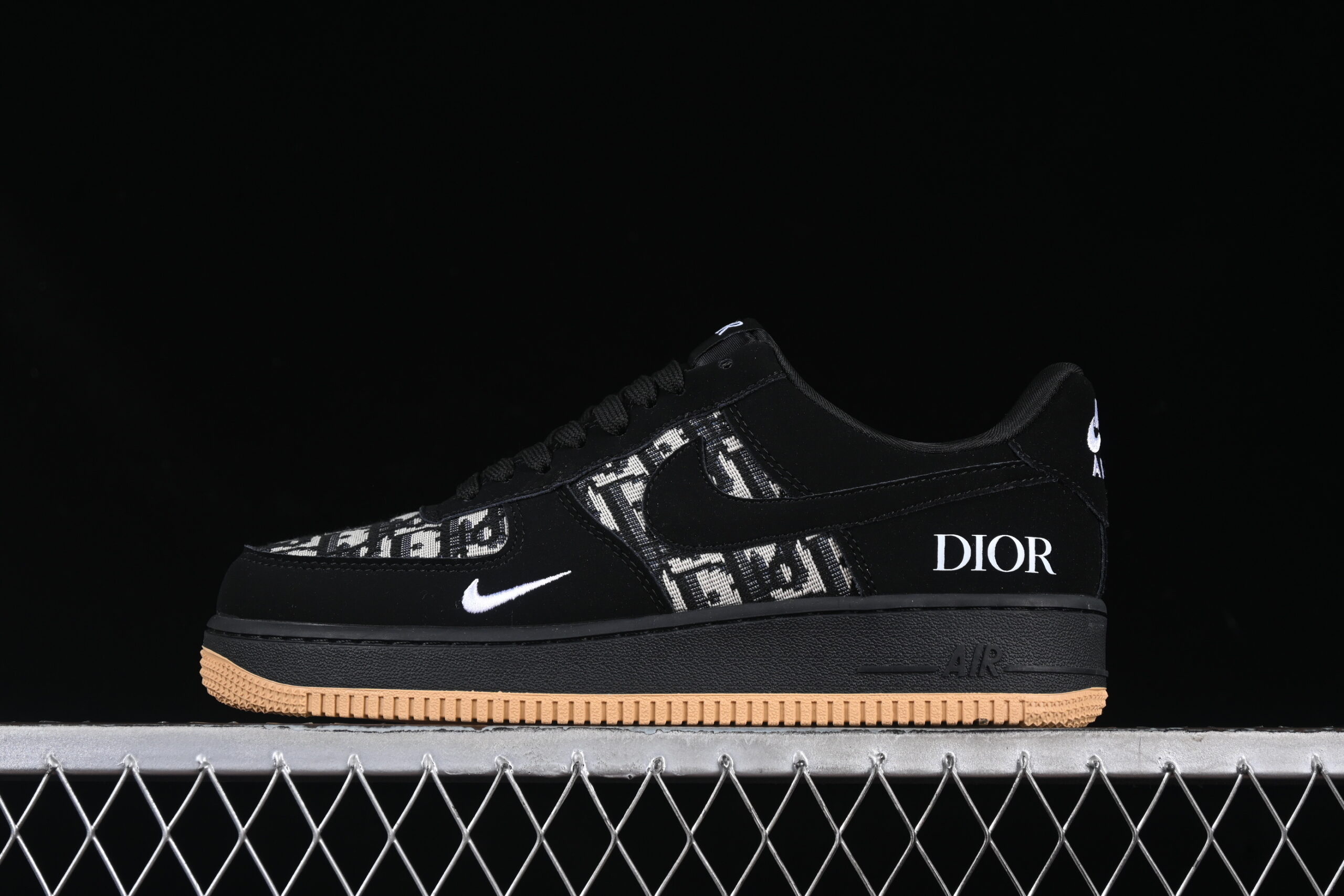 Nike Air Force 1'07 Low Collaboration Black Air Force 1 Low Top Casual Skate Shoes KK1988-058