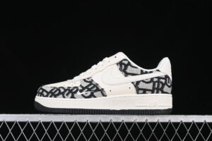 Nike Air Force 1'07 Low Collaboration Black Air Force 1 Low Top Casual Skate Shoes DF0188-028