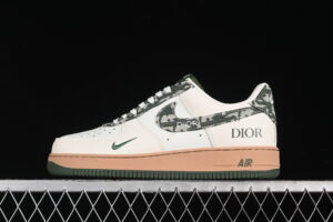 Nike Air Force 1'07 Low Collaboration - Cream Green Air Force 1 Low Top Casual Skate Shoes KK1988-010