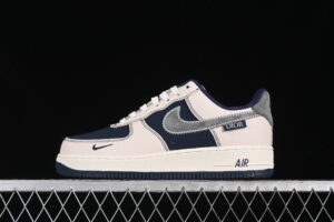 Nike Air Force 1'07 Low Collaboration - Cream Blue Air Force 1 Low Top Casual Skate Shoes KK1988-012