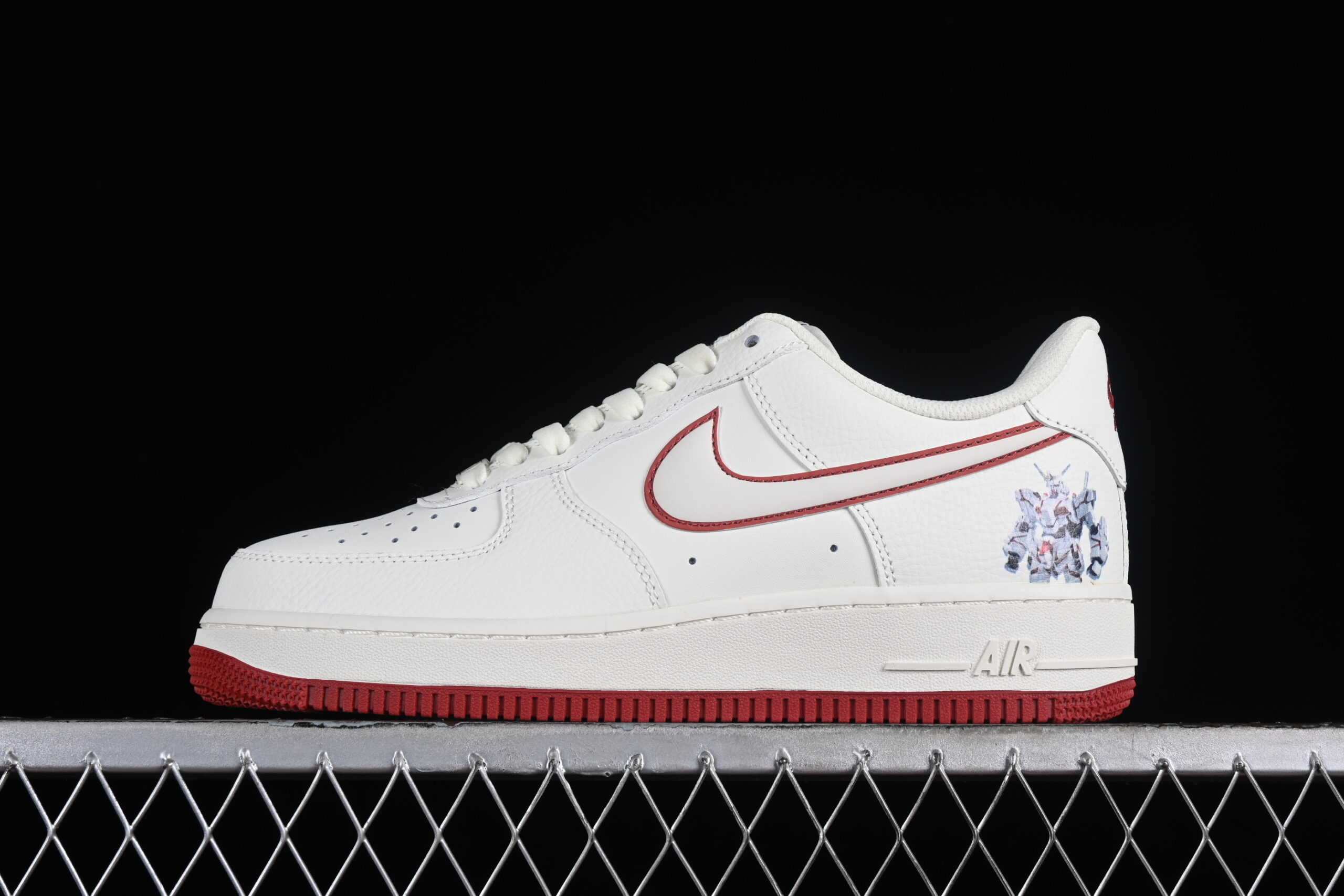 Nike Air Force 1'07 Low Cream Red Air Force 1 Low Top Casual Skate Shoes KK1256-658