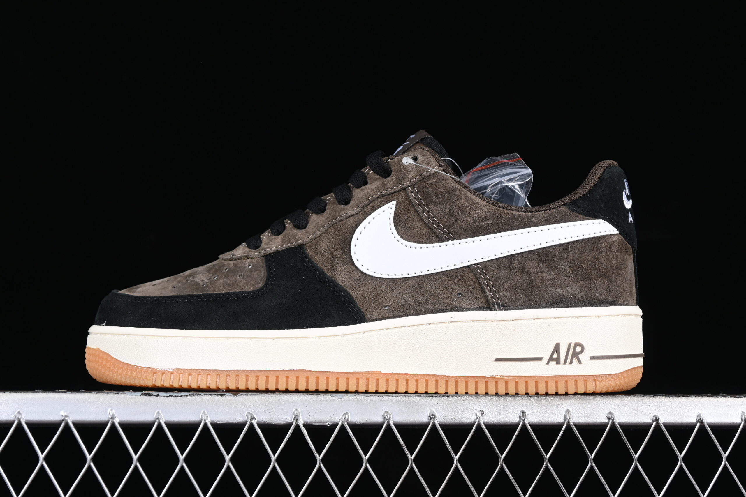 Nike Air Force 1'07 Low Black Brown Suede Air Force 1 Low Top Casual Skate Shoes AV0383-230
