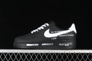 Nike Air Force 1'07 Low Black White Air Force 1 Low Top Casual Skate Shoes Graffiti CW2288-017