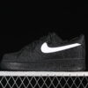Nike Air Force 1'07 Low Black White Star Pattern Air Force 1 Low Top Casual Skate Shoes Glitter ZH0316-032