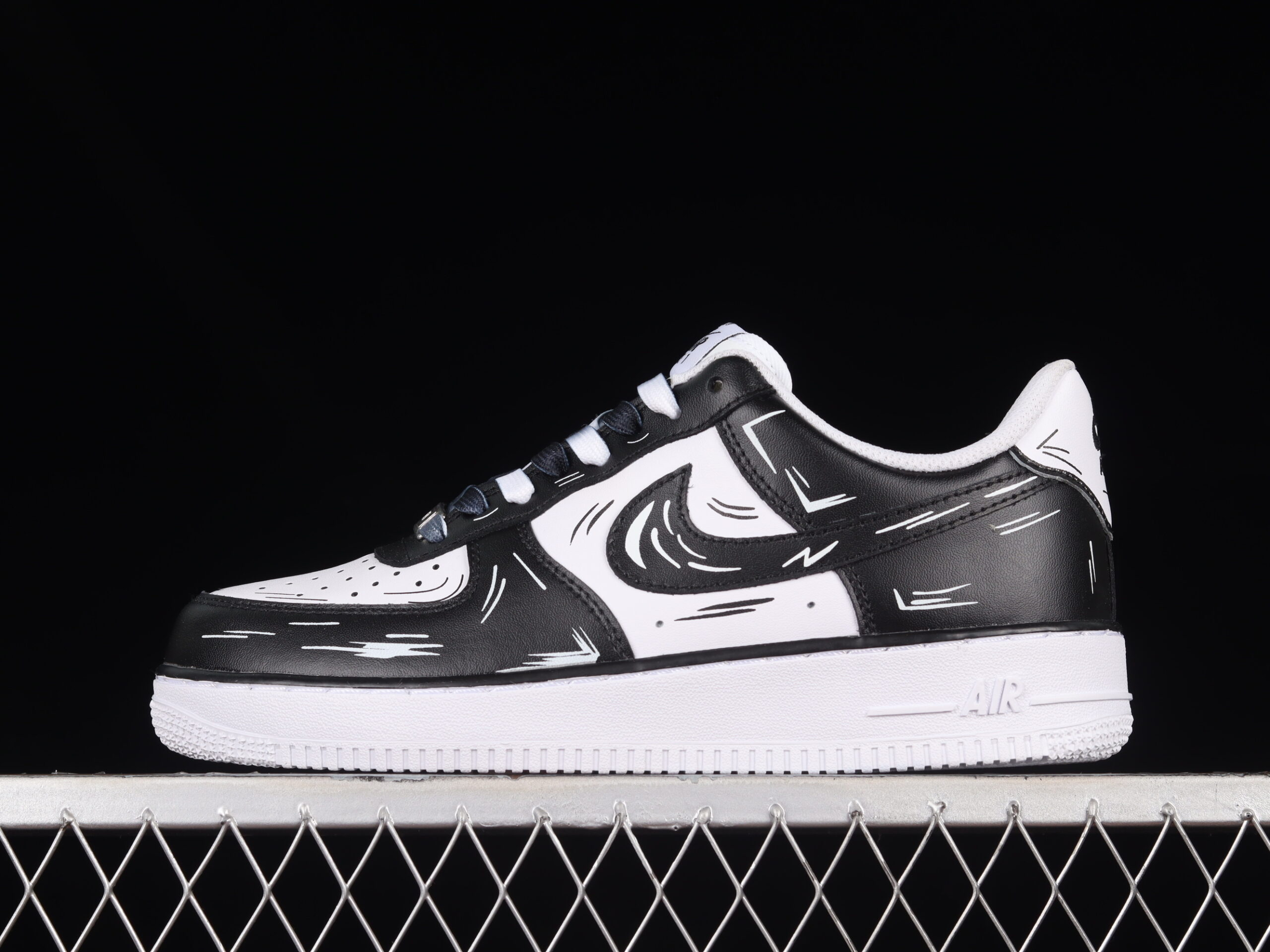 Nike Air Force 1'07 Low Black White Colorway Air Force 1 Low Top Casual Skate Shoes CW2288-218