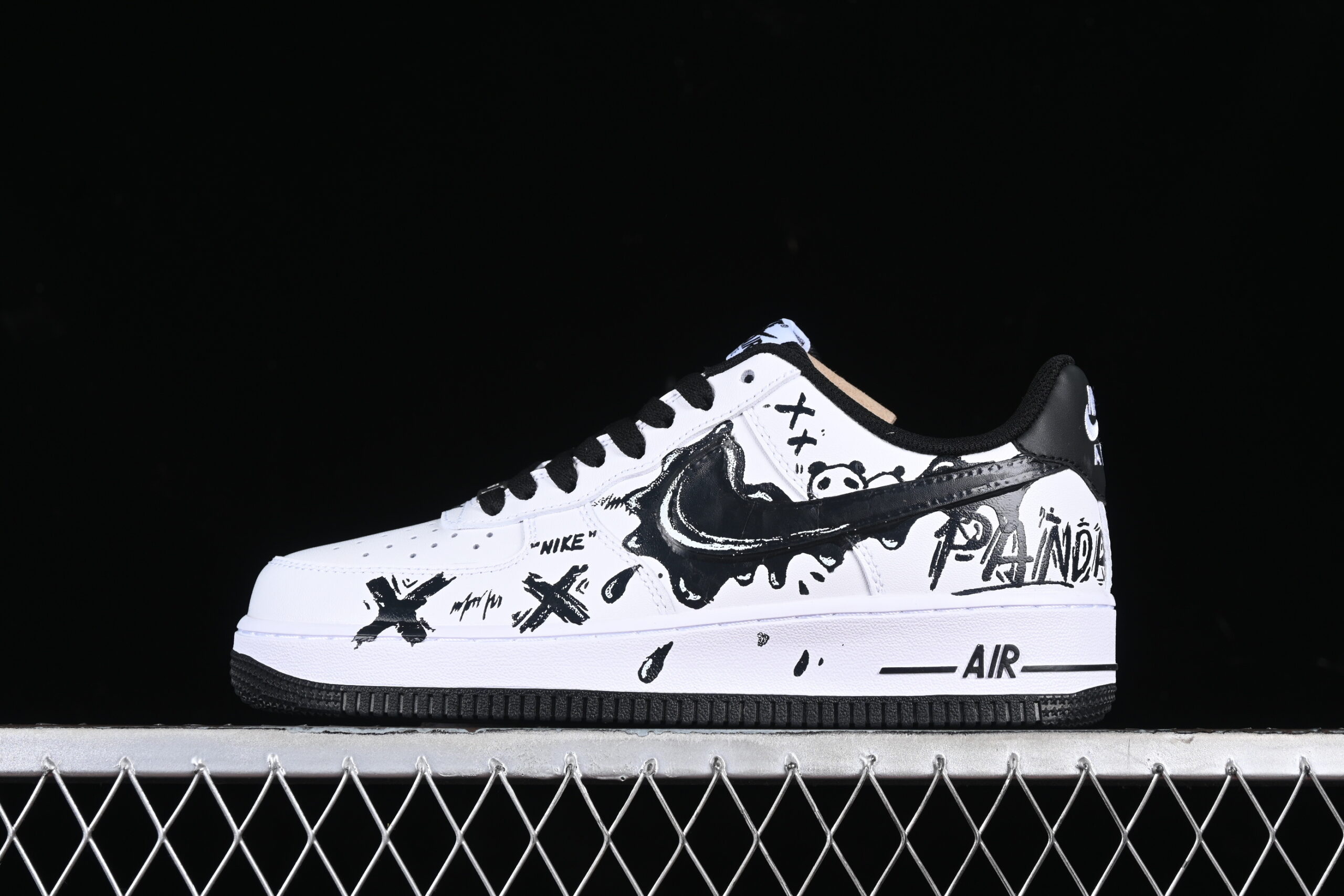 Nike Air Force 1'07 Low Black White Air Force 1 Low Top Casual Skate Shoes Graffiti DH7561-222