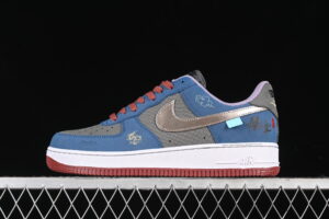 Nike Air Force 1'07 Low Black Collaboration Air Force 1 Low Top Casual Skate Shoes AF2434-109