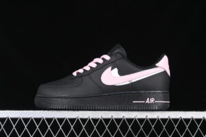Nike Air Force 1'07 Low Black Pink Air Force 1 Low Top Casual Skate Shoes CW2288-028