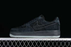 Nike Air Force 1'07 Low Black Suede Air Force 1 Low Top Casual Skate Shoes XT7138-101