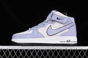 Nike Air Force 1'07 Mid Blue Suede Air Force 1 Mid Top Casual Skate Shoes CG9904-104